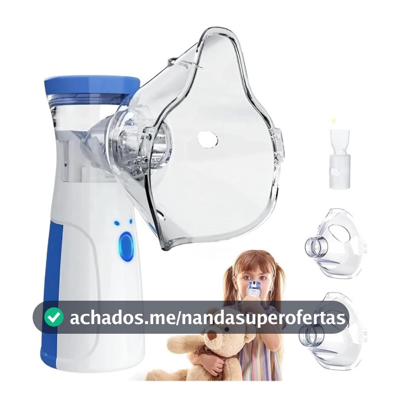 AIQUE Nebulizador Portátil Mini Inalador Silencioso Ultra-sônico Automático para Adultos e Crianças misuli