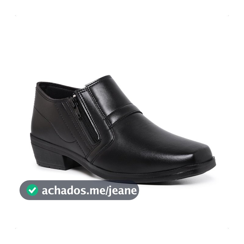 Bota Botinha Social Masculina Com Zíper Elegante
