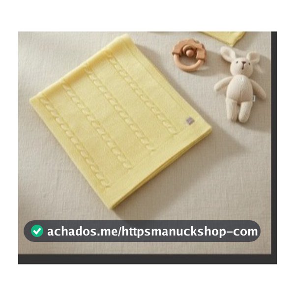 Manta Cobertor para Bebê Saída Maternidade em tricô