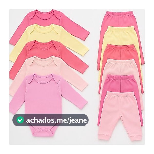 Kit 4 Peças Body + Mijão Menina e Menino Manga Longa Infantil Bory Bori Feminina e Masculino RN ao G