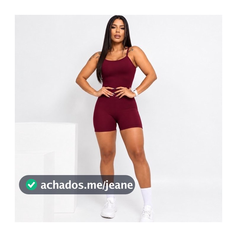 Macaquinho Fitness Zero Transparência Alta Compressão Modelador Academia Feminino