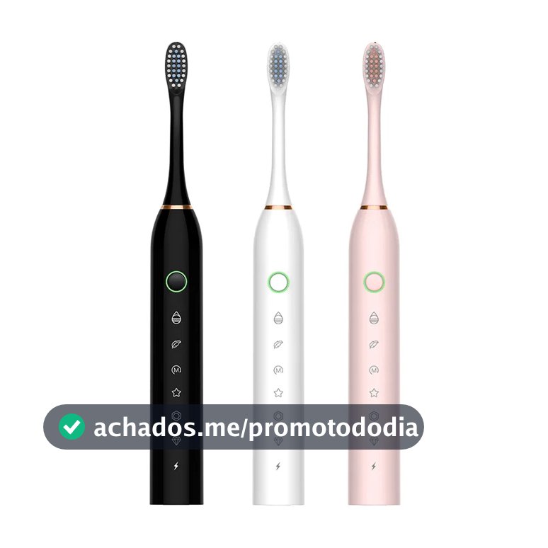 Escova de dentes elétrica recarregável Sonic IPX7