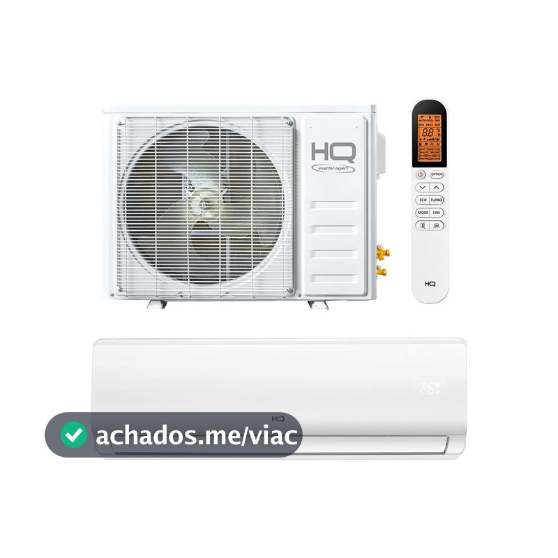 Ar Condicionado Split HQ Hi Wall Inverter 12.000 BTU/h Quente e Frio Monofásico Branco VIHT12KCH3S2S23 - 220V