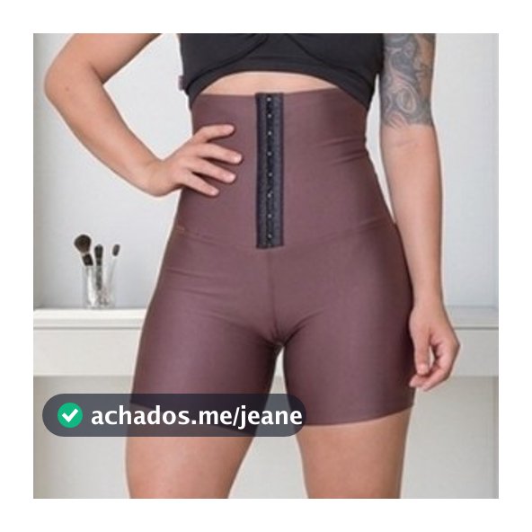 Short Cinta Modeladora Feminino Suplex Encerado Alta Compressão Modela Cintura e Empina Bumbum Uso Diário
