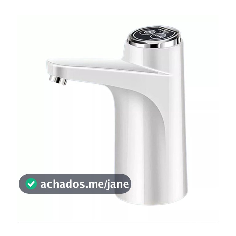 Bomba Elétrica USB Automática para Galão 5-20L | Bico Inox + Mangueira Silicone