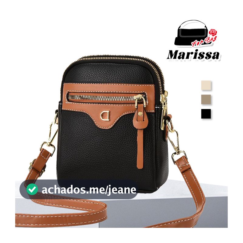 Marissa Bolsa Feminina Mini para Celular Bolsa Transversal Leve e Compacta Ideal para o Dia a Dia