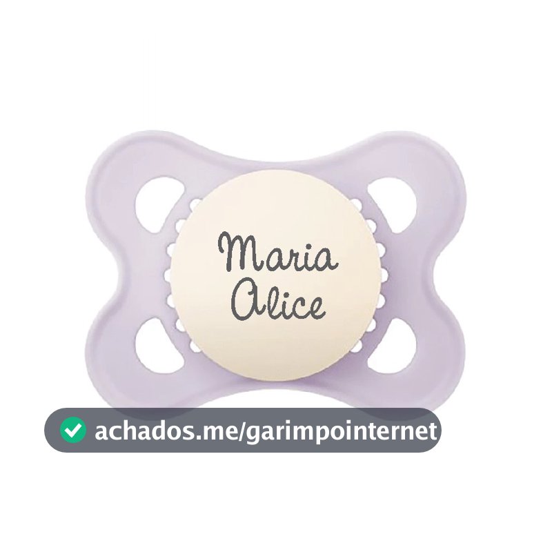 Chupeta mam original personalizada com nome 0-6 meses Skin Soft