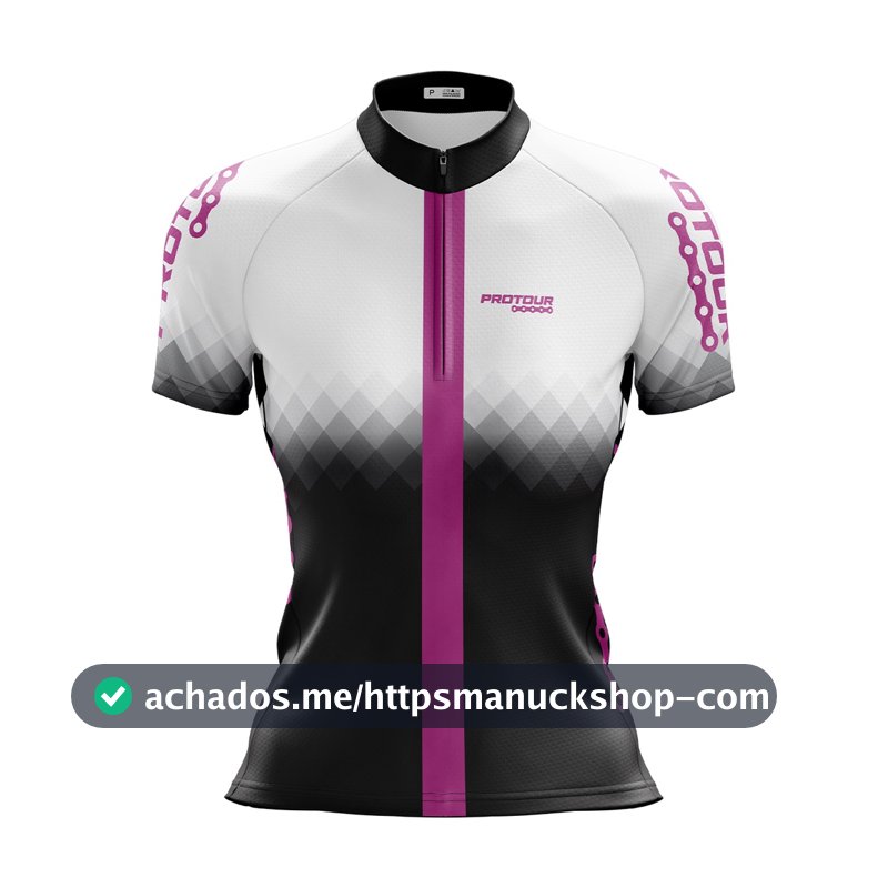 Camisa Ciclismo Feminina Camiseta Ciclista Roupa de Ciclismo Feminina Pro Tour Bike Aurora Com Bolsos UV 50+