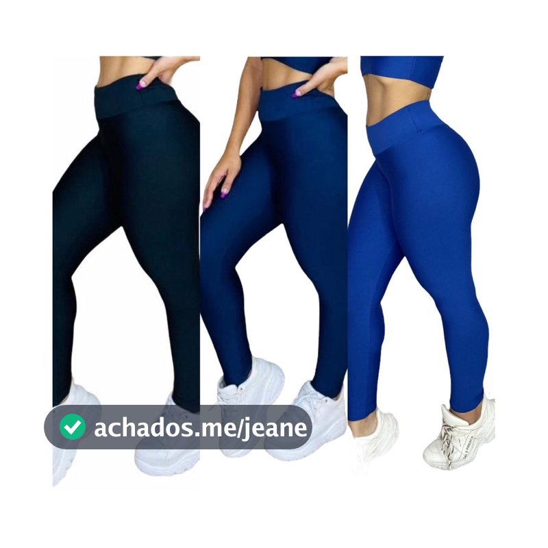 Kit 3 Leg Academia Feminina  Calça Fitness Shorts Bernuda