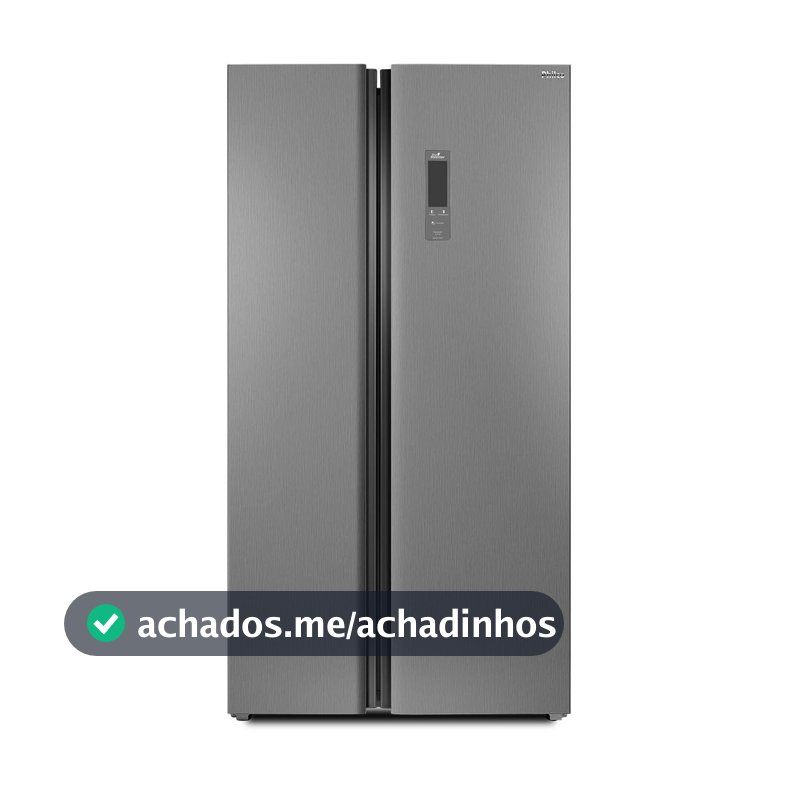 Geladeira 437L Philco Inverter Side by Side Inox PRF535I