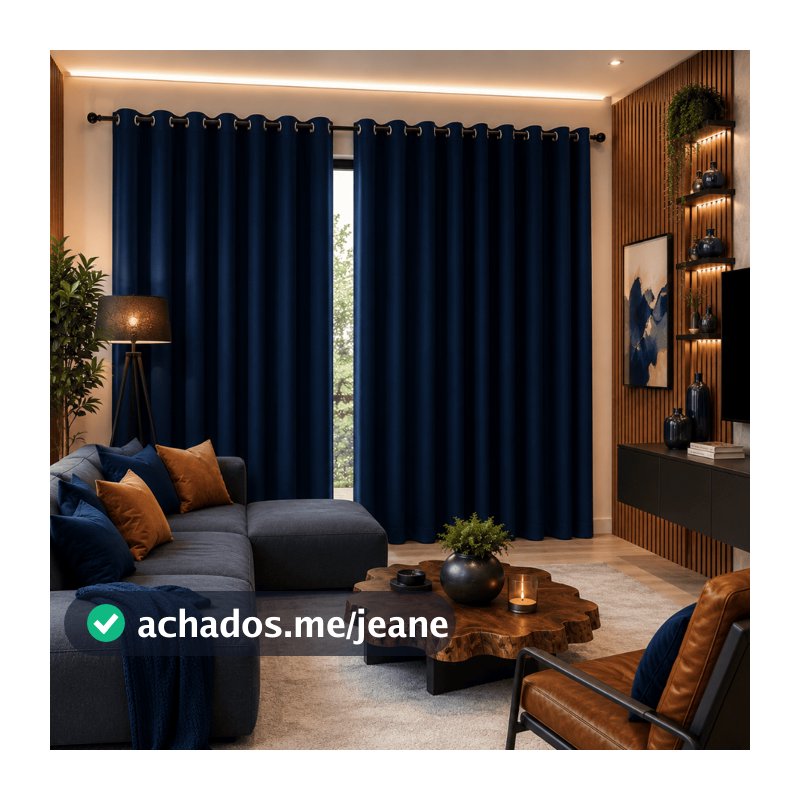Cortina PREMIUM 4,00x2,50 - Decoração Sala Quarto Escritório