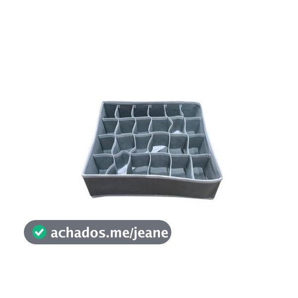 Organizador Gaveta Divisor Ajustavel Compartimentos Multifuncional Plastico Resistente Cinza