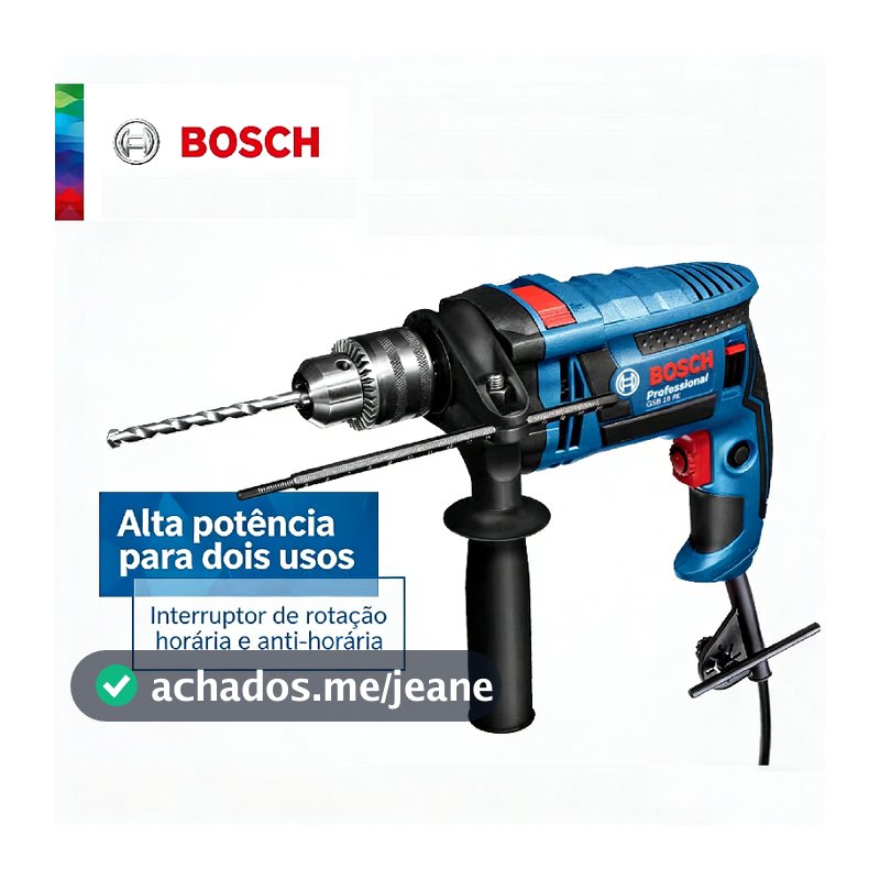 Furadeira Parafusadeira bosch 16RE Furadeira de Impacto Elétrica Profissional Alta Torque  furadeira de impacto elétric