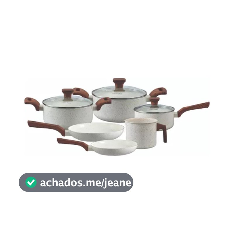 Jogo de Panelas 6 Peças de Indução Com Revestimento Ceramico Pratic Cook Mimo Style