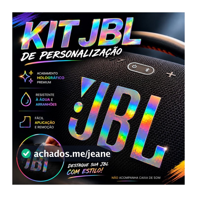 Adesivo Sticker Premium  –Personalização Boombox 3 Design Exclusivo, Alta Fixação Skin Moderna