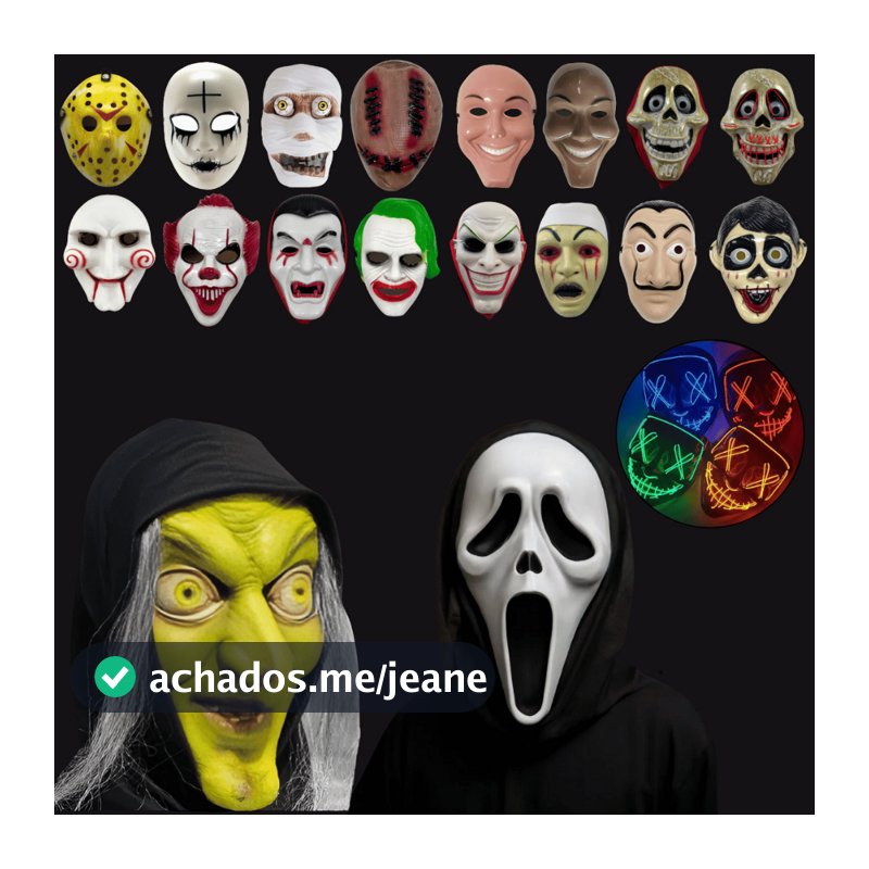 Máscaras Halloween Personagens / Máscara Plástico Fantasma Hockey / Festa Fantasia Evento