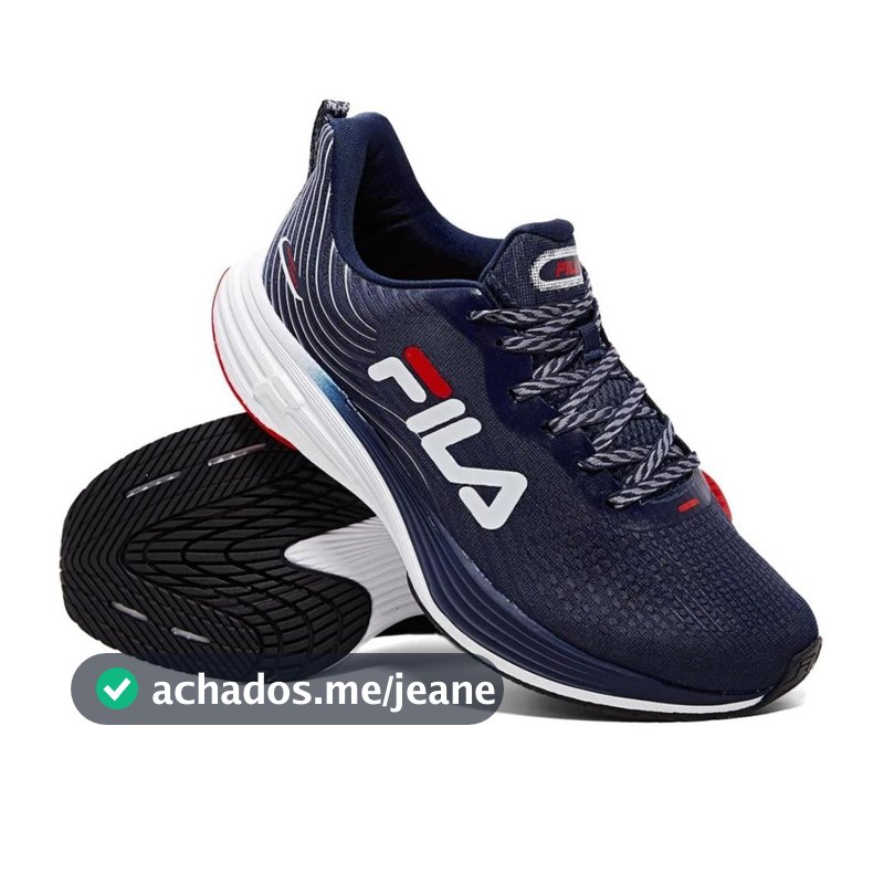 Tênis Fila Racer Curve 2 Masculino - Marinho e Branco