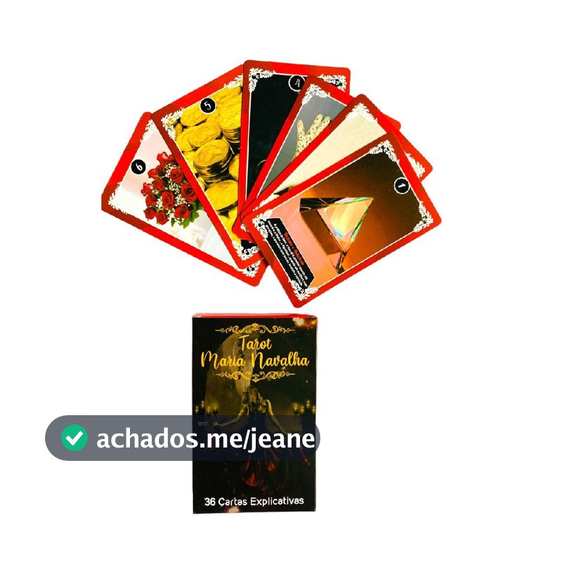 Tarot Baralho Maria Navalha Para Iniciantes Deck 36 Cartas