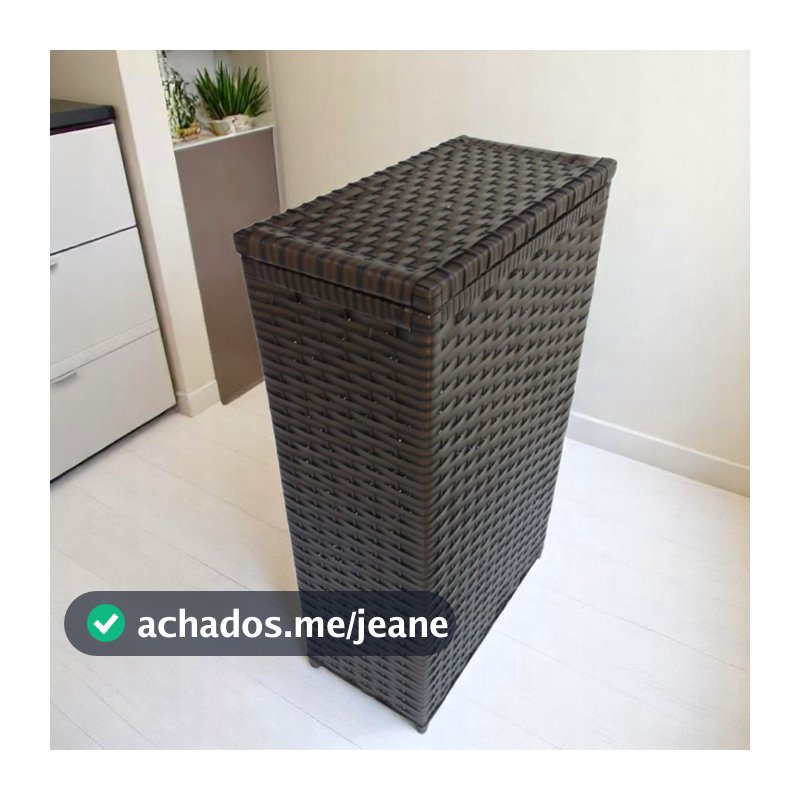 Cesto De Roupa Suja Fibra Sintética 50 Litros - 21x40x67