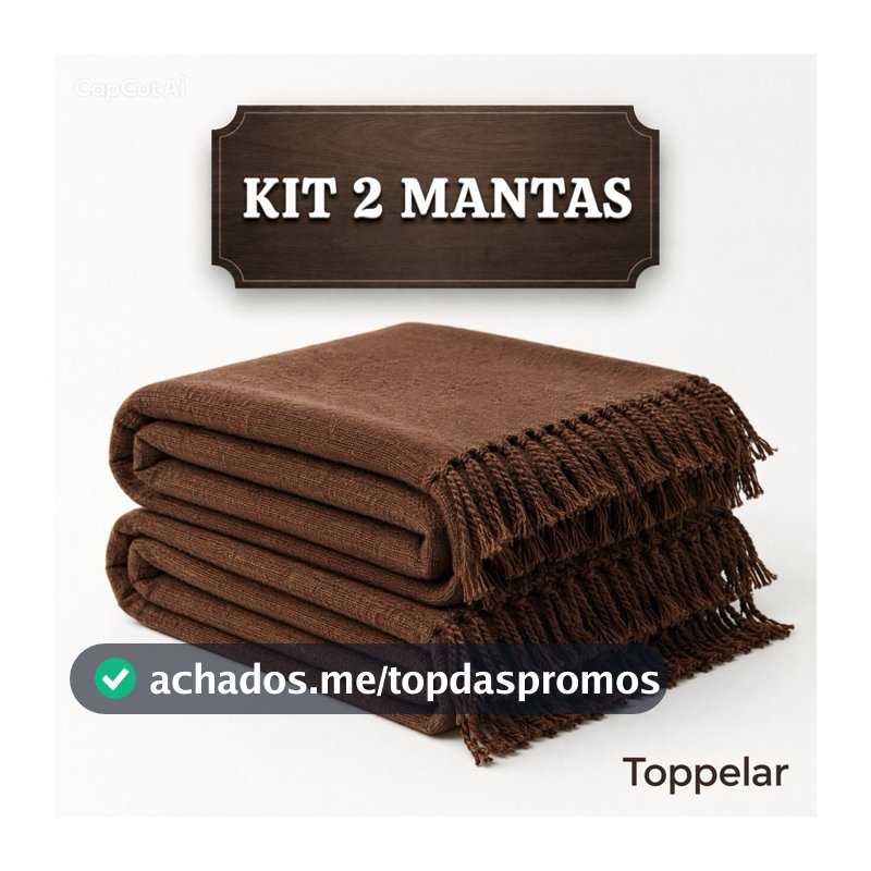 Kit 2 Mantas De Sofá Grande Luxo 210x120cm Capa Proteção Decoração Casa Lar Utilidades