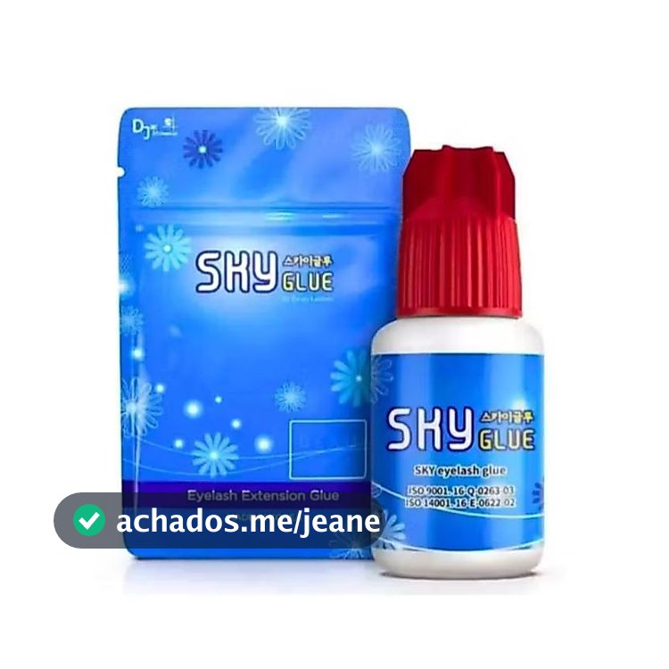 Cola Sky Original Para Extensão de Cílios Secagem Rápida1sg Profissional Longa Duração