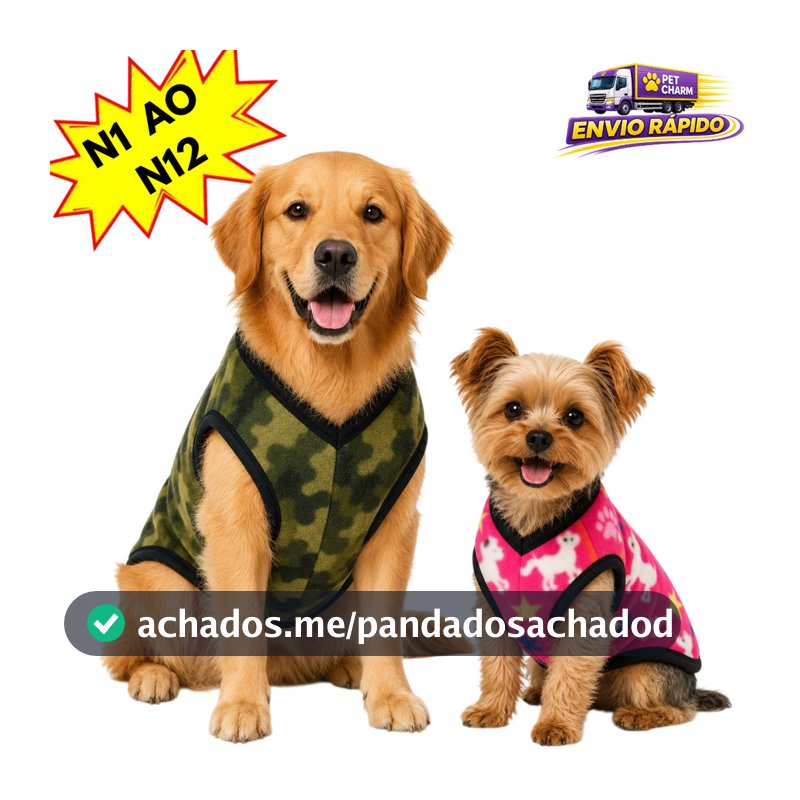 Roupa Roupinha Para Cachorro Inverno Pequena Média e Grande Porte Roupa Pet Frio