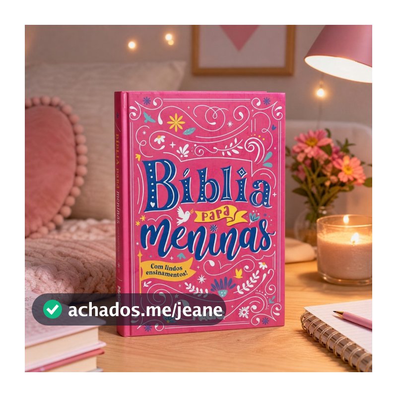 Bíblia para Meninas Infantil Ilustrada 128 Páginas Histórias Bíblicas
