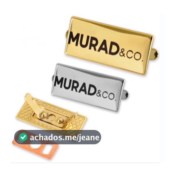 Etiqueta Personalizada  Metal Luxo com Garra Nome Logo Crochê Costura Marca