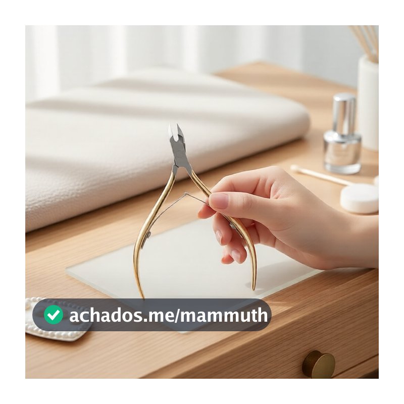 Alicate de Cutícula de Aço Inoxidável para Pele Dura - Tesoura Profissional para Manicure e Pedicure