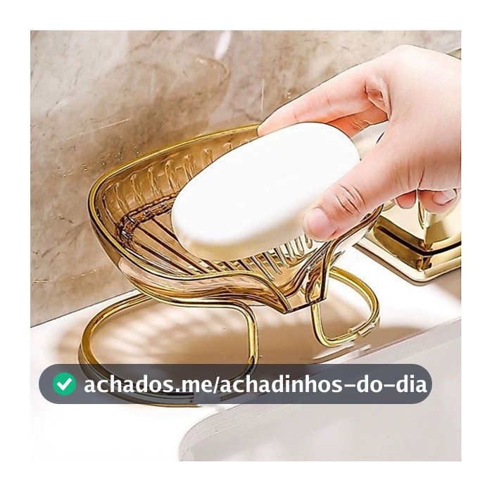Saboneteira De Pia Escorra A Caixa De Sabão Para Banheiro Com Suporte metal