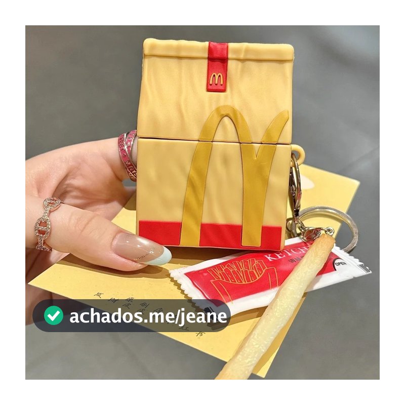 Bolsa De Embalagem Pro3 2025 McDonald's Para AirPods5 4 Capa De Fone De Ouvido AirPods Pro Protetora De Segunda Geração