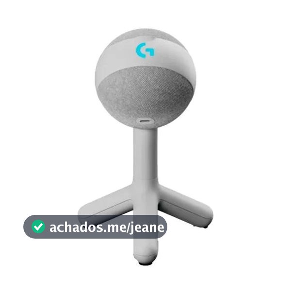 Microfone Condensador USB para Jogos Logitech G Yeti Orb Branco