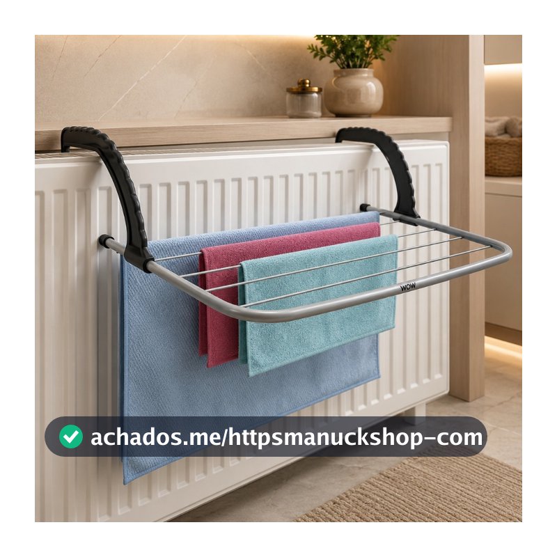 Varal Portátil Para Apartamento Secador De Roupas Prático e Retrátil Para Janela e Parede