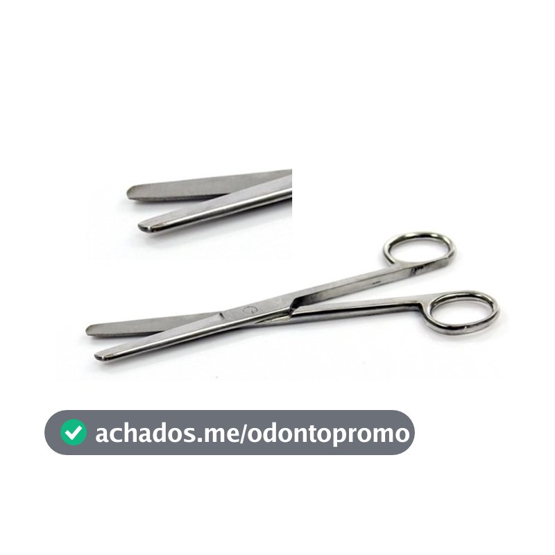 Tesoura Romba/Romba Cirúrgica Sem ponta Reta e Curva