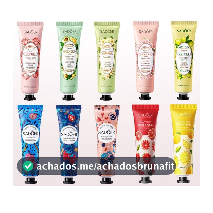 SADOER Creme De MãOs Hidratante Sabor Frutado Beleza Cuidados