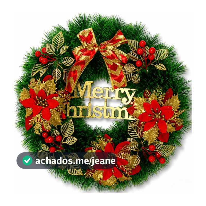 Guirlanda de Natal Premium 40cm Decoração de Luxo