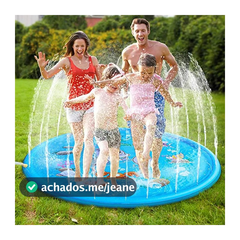Splash Pad Sprinkler Esteira 170cm Piscina Inflável Infantil