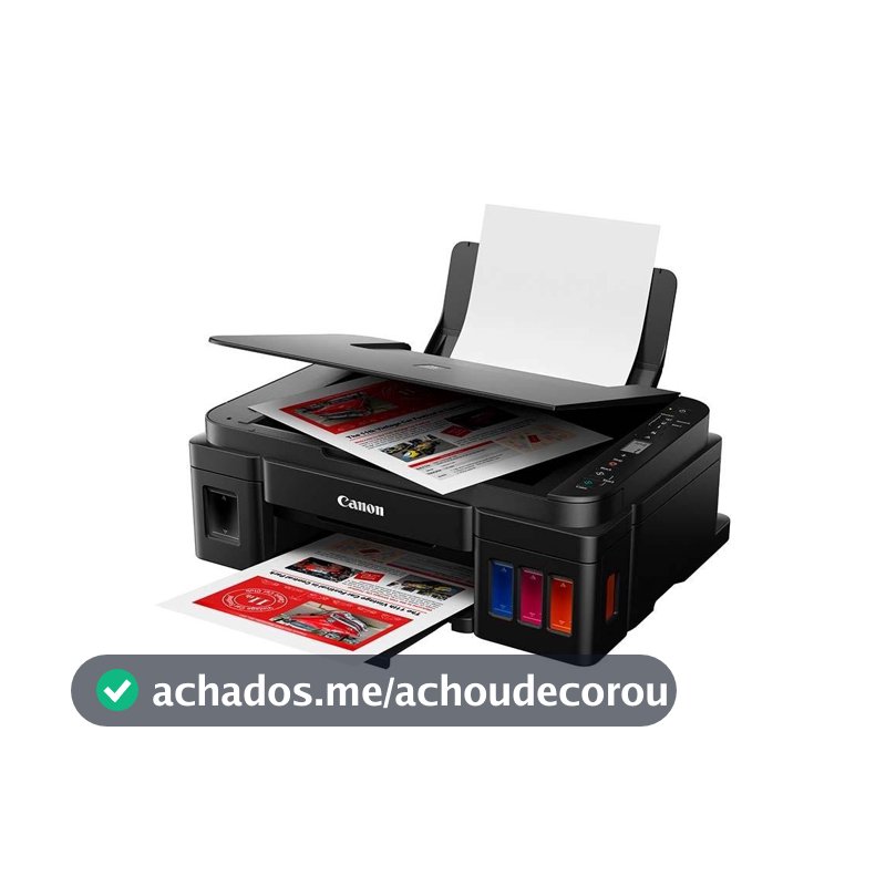 Impressora Multifuncional Com Tanque de Tinta Mega Tank G3110 Wifi Preta Canon