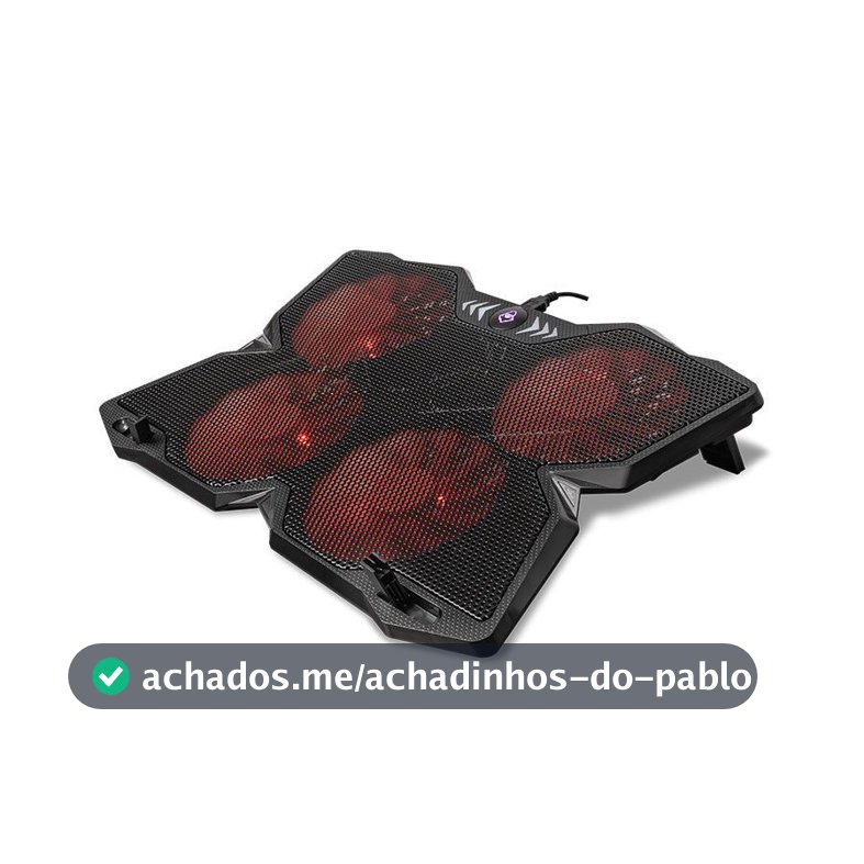 Suporte Base Refrigerada Para Notebook Mancer Amnon, RGB, Ate 17 Pol, Preto, MCR-AMNO-BL01