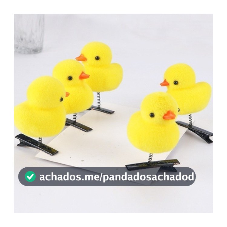 KIT COM 10 GRAMPOS DE CABELO PATO AMARELOLM