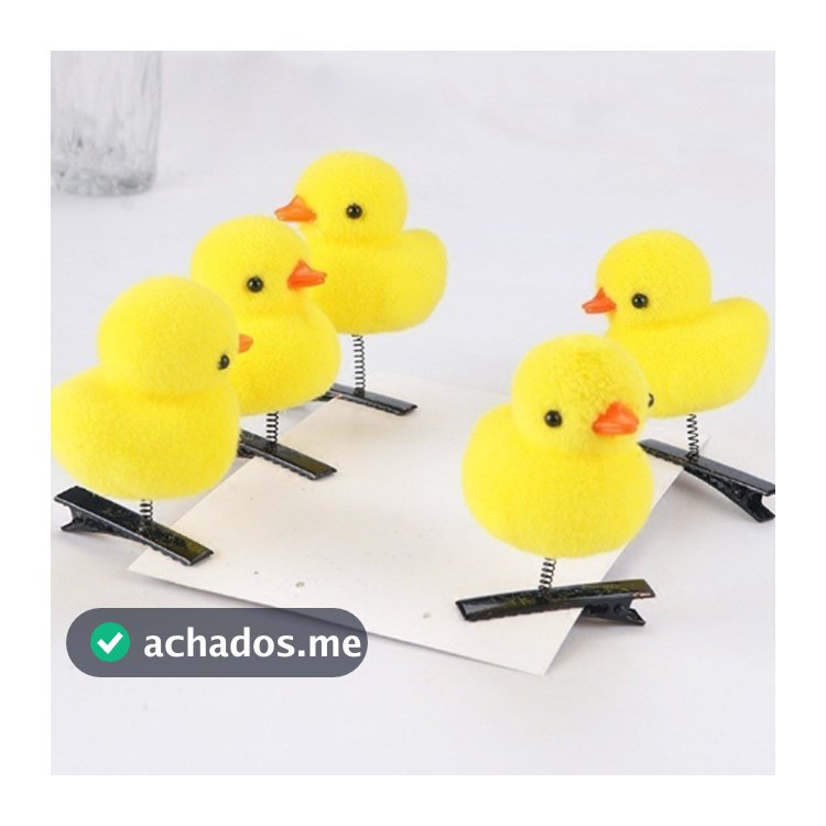 KIT COM 10 GRAMPOS DE CABELO PATO AMARELOLM