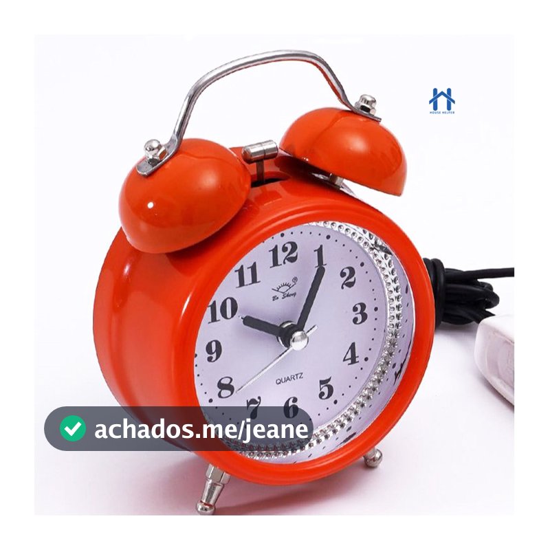 Relogio De Mesa Despertador Retro Vintage Metal Com Luz noturna