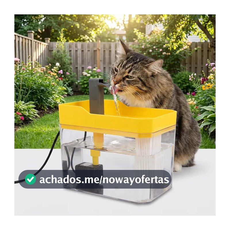 KIT FONTE bebedouro Gatos e Cachorro 110V Automática bebedouro gato Bombinha Aquario 1500ML