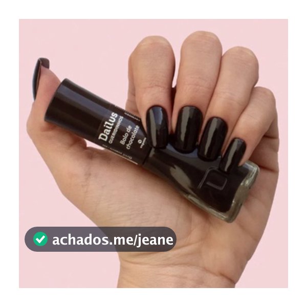 Esmalte Cremoso Bolo de Chocolate - Coleção Queridinhos Dailus | Marrom Intenso, Alta Cobertura e Secagem Rápida