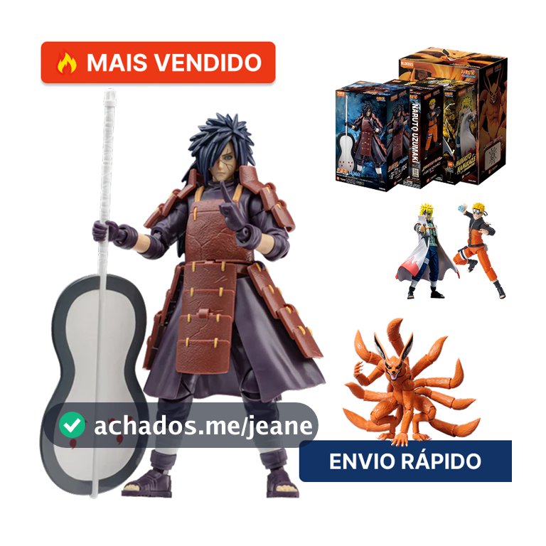 Blokees Naruto Shippuden Champion Class Sasuke Uchiha Madara Minato Namikase Boneco Articulado
