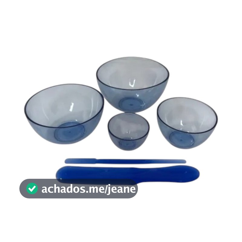 Kit 4 Cubetas Maleáveis PVC 2 Espátulas Multiuso Cremes Ceras Tratamentos Estética Clínica Estek