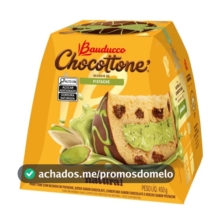 Chocottone Bauducco Recheio de Pistache 450g
