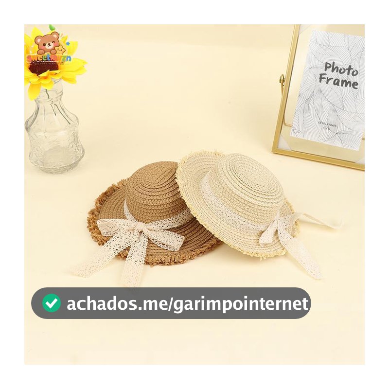 sweetmvzn Casa De Boneca Artesanal Chapéu De Palha Boné De Sol Para 1/6 Acessórios Decoração BR