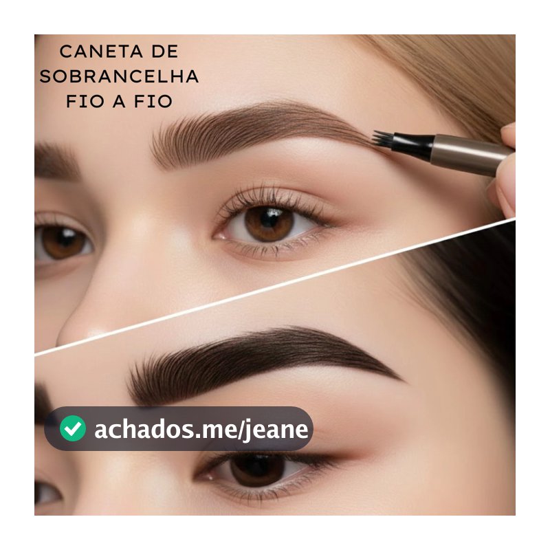 Caneta de Sobrancelha Longa Duração À Prova D’Água Fio a Fio