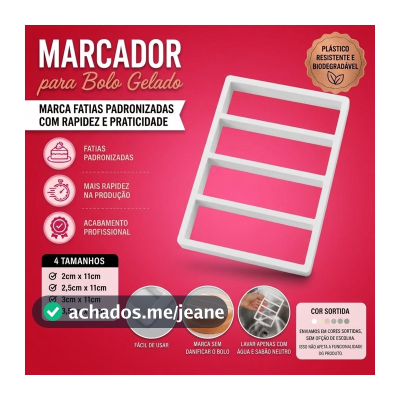 Marcador de fatia bolo gelado Slice Cake